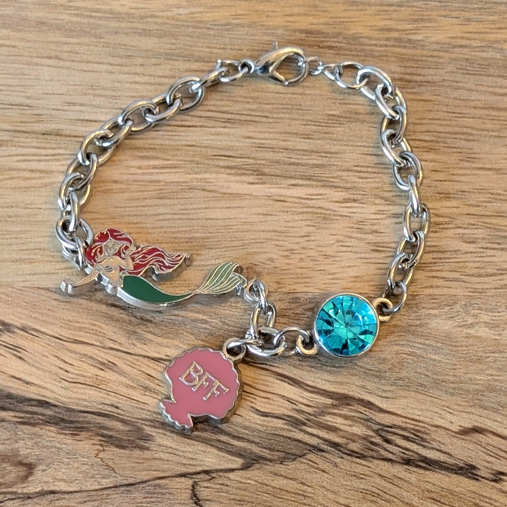 Disney Little Mermaid Ariel BFF Charm Bracelet